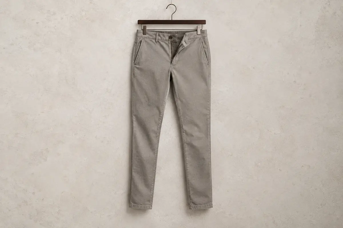 Pantalon chino Dockers pour homme sur cintre, avec poches passepoilées et fermeture zippée